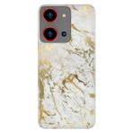 Senada Reeder S19 Max Pro S Zoom İle Uyumlu Kılıf Resimli Baskılı Nano Silikon Altın Mermer