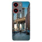 Senada Reeder S19 Max Pro S Zoom İle Uyumlu Kılıf Resimli Baskılı Nano Silikon Brooklyn Köprüsü