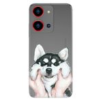 Senada Reeder S19 Max Pro S Zoom İle Uyumlu Kılıf Resimli Baskılı Nano Silikon Dostum Husky