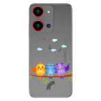 Senada Reeder S19 Max Pro S Zoom İle Uyumlu Kılıf Resimli Baskılı Nano Silikon Kuşlar