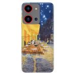 Senada Reeder S19 Max Pro S Zoom İle Uyumlu Kılıf Resimli Baskılı Nano Silikon Night Cafe