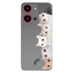 Senada Reeder S19 Max Pro S Zoom İle Uyumlu Kılıf Resimli Baskılı Nano Silikon Pisi Pisi Kedi