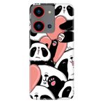 Senada Reeder S19 Max Pro S Zoom İle Uyumlu Kılıf Resimli Baskılı Nano Silikon Sevimli Panda