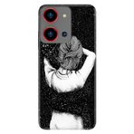 Senada Reeder S19 Max Pro S Zoom İle Uyumlu Kılıf Resimli Baskılı Nano Silikon Siyah Aşk