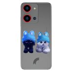 Senada Reeder S19 Max Pro S Zoom İle Uyumlu Kılıf Resimli Baskılı Nano Silikon Sweet Kitten