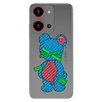 Senada Reeder S19 Max Pro S Zoom ile Uyumlu Kılıf Resimli Desenli Silikon Kayıp Ayıcık