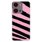 Senada Reeder S19 Max Pro S Zoom ile Uyumlu Kılıf Resimli Desenli Silikon Pembe Siyah