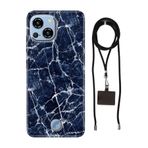 Senada Reeder S23 Pro Max ile Uyumlu Kılıf Dark Blue Silikon İpli Boyun Askı Aparatı
