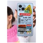 Senada Reeder S23 Pro Max ile Uyumlu Kılıf Reeder S23 Pro Max Şeffaf Silikon Baskılı Motifli MixSticker