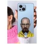 Senada Reeder S23 Pro Max ile Uyumlu Kılıf Reeder S23 Pro Max Şeffaf Silikon Baskılı WalterWhite