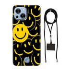Senada Reeder S23 Pro Max ile Uyumlu Kılıf Smile Yellow Silikon İpli Boyun Askı Aparatı