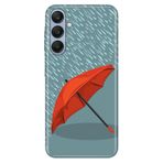 Senada Samsung A17 İle Uyumlu Kılıf Galaxy A17 Dekoratif Silikon Baskılı Kapak Kırmızı Şemsiye