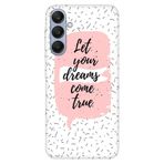 Senada Samsung A17 İle Uyumlu Kılıf Galaxy A17 Dekoratif Silikon Baskılı Kapak Let Dream Love