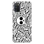 Senada Samsung Galaxy A02S İle Uyumlu Kılıf Desenli Baskılı Silikon Skull White