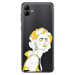Senada Samsung Galaxy A04 İle Uyumlu Kılıf Silikon Moderna Desenli Face Art