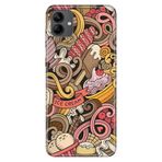 Senada Samsung Galaxy A04 İle Uyumlu Kılıf Silikon Moderna Desenli Grafitti Rock