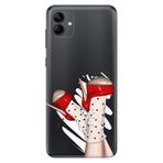 Senada Samsung Galaxy A04 İle Uyumlu Kılıf Silikon Moderna Desenli Paris Modası