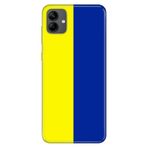 Senada Samsung Galaxy A04 İle Uyumlu Kılıf Silikon Moderna Desenli Sarı Lacivert Aşk