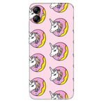 Senada Samsung Galaxy A04E İle Uyumlu Kılıf Silikon Desenli Resimli Kapak Unicorn Donut