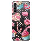 Senada Samsung Galaxy A04S İle Uyumlu Kılıf Silikon Moderna Desenli Cupcake Donut