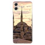 Senada Samsung Galaxy A07 İle Uyumlu Kılıf 6.7 İnc Dekoratif Silikon Baskılı Kapak Camii