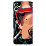 Senada Samsung Galaxy A07 İle Uyumlu Kılıf 6.7 İnc Dekoratif Silikon Baskılı Kapak Cool Girl