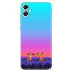 Senada Samsung Galaxy A07 İle Uyumlu Kılıf 6.7 İnc Dekoratif Silikon Baskılı Kapak Junior Aslanlar