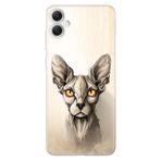 Senada Samsung Galaxy A07 İle Uyumlu Kılıf 6.7 İnc Dekoratif Silikon Baskılı Kapak Sfenks Kedi