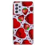 Senada Samsung Galaxy A13 İle Uyumlu Kılıf 0.4Mm Lazer Kesim Silikon Kapak Çikolatalı Çilek