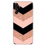 Senada Samsung Galaxy A24 İle Uyumlu Kılıf Silikon Desenli Resimli Uv Kapak Simli Pullu Mermer