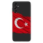 Senada Samsung Galaxy A25 İle Uyumlu Kılıf Silikon Desenli Resimli Kapak Al Bayrak