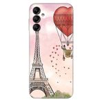 Senada Samsung Galaxy A25 İle Uyumlu Kılıf Silikon Desenli Resimli Kapak Eiffel/Paris