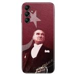 Senada Samsung Galaxy A25 İle Uyumlu Kılıf Silikon Desenli Resimli Kapak M.K Atatürk