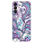 Senada Samsung Galaxy A25 İle Uyumlu Kılıf Silikon Desenli Resimli Kapak Mavi Mandala