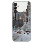 Senada Samsung Galaxy A25 İle Uyumlu Kılıf Silikon Desenli Resimli Kapak Winter New York