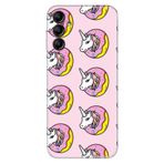 Senada Samsung Galaxy A25 İle Uyumlu Kılıf Silikon Desenli Resimli Unicorn Donut