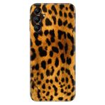 Senada Samsung Galaxy A35 İle Uyumlu Kılıf Silikon Desenli Resimli Kapak Leopar Kürk