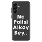 Senada Samsung Galaxy A36 6.7" İle Uyumlu Kılıf Kamera Koruma Silikon Baskılı Ne Polisi,Renk190 320088av190
