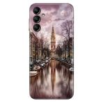 Senada Samsung Galaxy A54 İle Uyumlu Kılıf Silikon Desenli Resimli Kapak Amsterdam