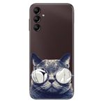 Senada Samsung Galaxy A54 İle Uyumlu Kılıf Silikon Desenli Resimli Kapak Cix Kedi
