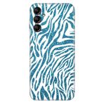 Senada Samsung Galaxy A54 İle Uyumlu Kılıf Silikon Desenli Resimli Kapak Parıldayan Zebra