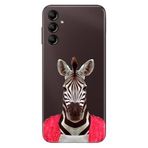 Senada Samsung Galaxy A54 İle Uyumlu Kılıf Silikon Desenli Resimli Kapak Şirin Zebra