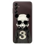 Senada Samsung Galaxy A54 İle Uyumlu Kılıf Silikon Desenli Resimli Kapak Skull Panda