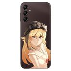 Senada Samsung Galaxy A54 İle Uyumlu Kılıf Silikon Desenli Resimli Uv Kapak Anime Pilot