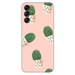 Senada Samsung Galaxy A54 İle Uyumlu Kılıf Silikon Desenli Resimli Uv Kapak Cactus