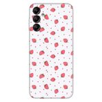 Senada Samsung Galaxy A54 İle Uyumlu Kılıf Silikon Desenli Resimli Uv Kapak Çilek