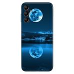 Senada Samsung Galaxy A54 İle Uyumlu Kılıf Silikon Desenli Resimli Uv Kapak Dolunay Deniz