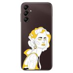 Senada Samsung Galaxy A54 İle Uyumlu Kılıf Silikon Desenli Resimli Uv Kapak Face Art