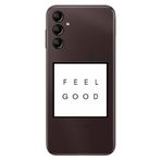 Senada Samsung Galaxy A54 İle Uyumlu Kılıf Silikon Desenli Resimli Uv Kapak Feel Good