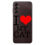 Senada Samsung Galaxy A54 İle Uyumlu Kılıf Silikon Desenli Resimli Uv Kapak Ilovecat